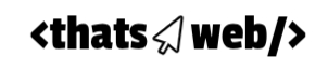 Thats web logo